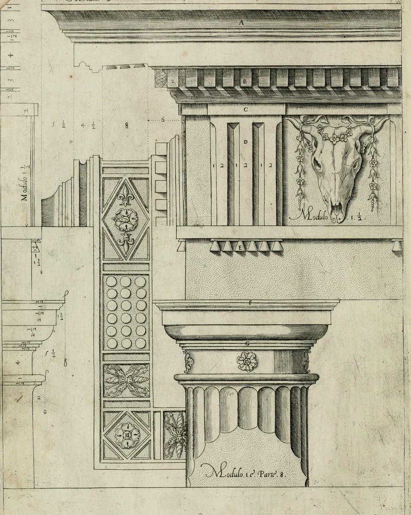 An illustration from Regola delli cinqve ordini d' architettvra, 1602, leaf 29