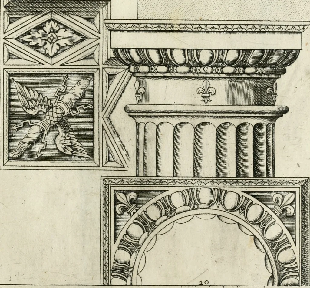 An illustration from Regola delli cinqve ordini d' architettvra, 1602, leaf 30