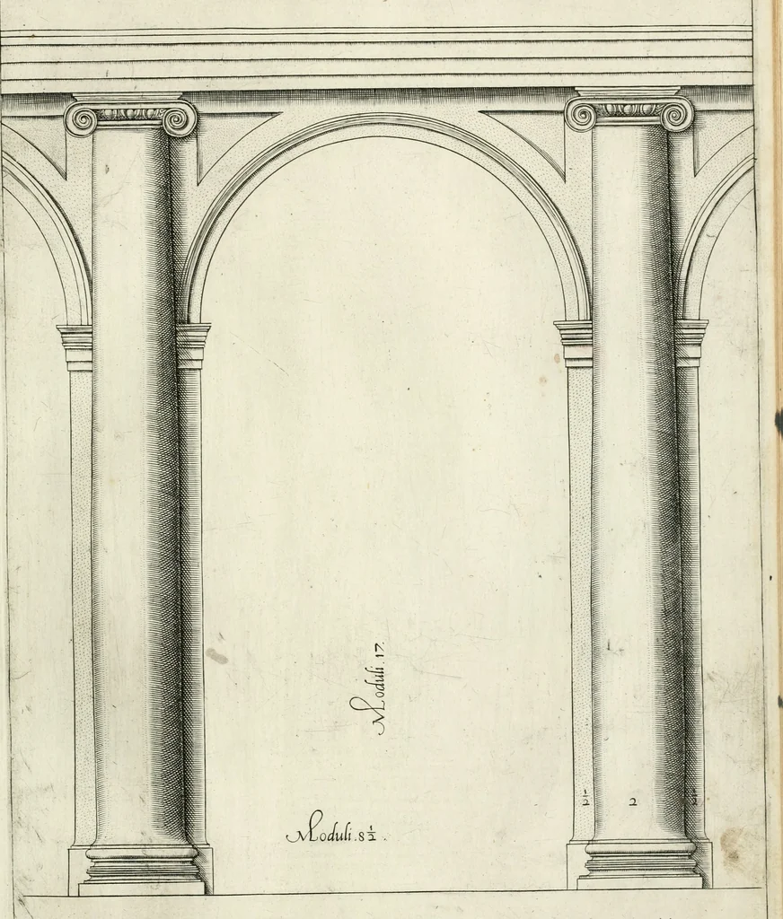 An illustration from Regola delli cinqve ordini d' architettvra, 1602, leaf 34