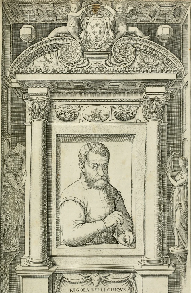 An illustration from Regola delli cinqve ordini d' architettvra, 1602, leaf 4