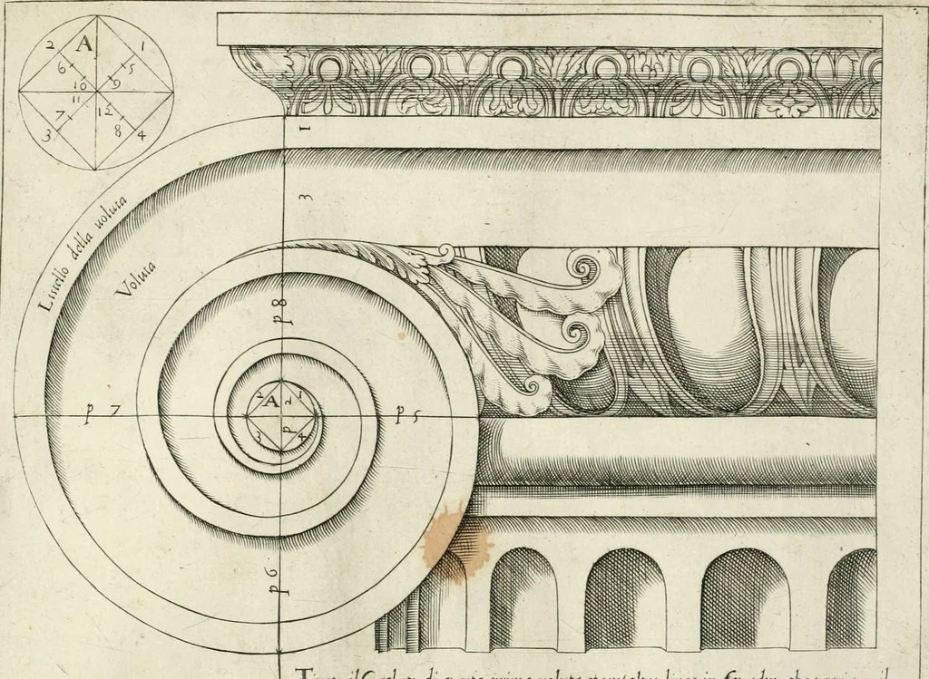 An illustration from Regola delli cinqve ordini d' architettvra, 1602, leaf 42