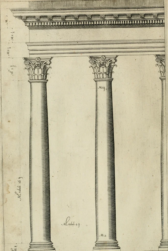 An illustration from Regola delli cinqve ordini d' architettvra, 1602, leaf 45
