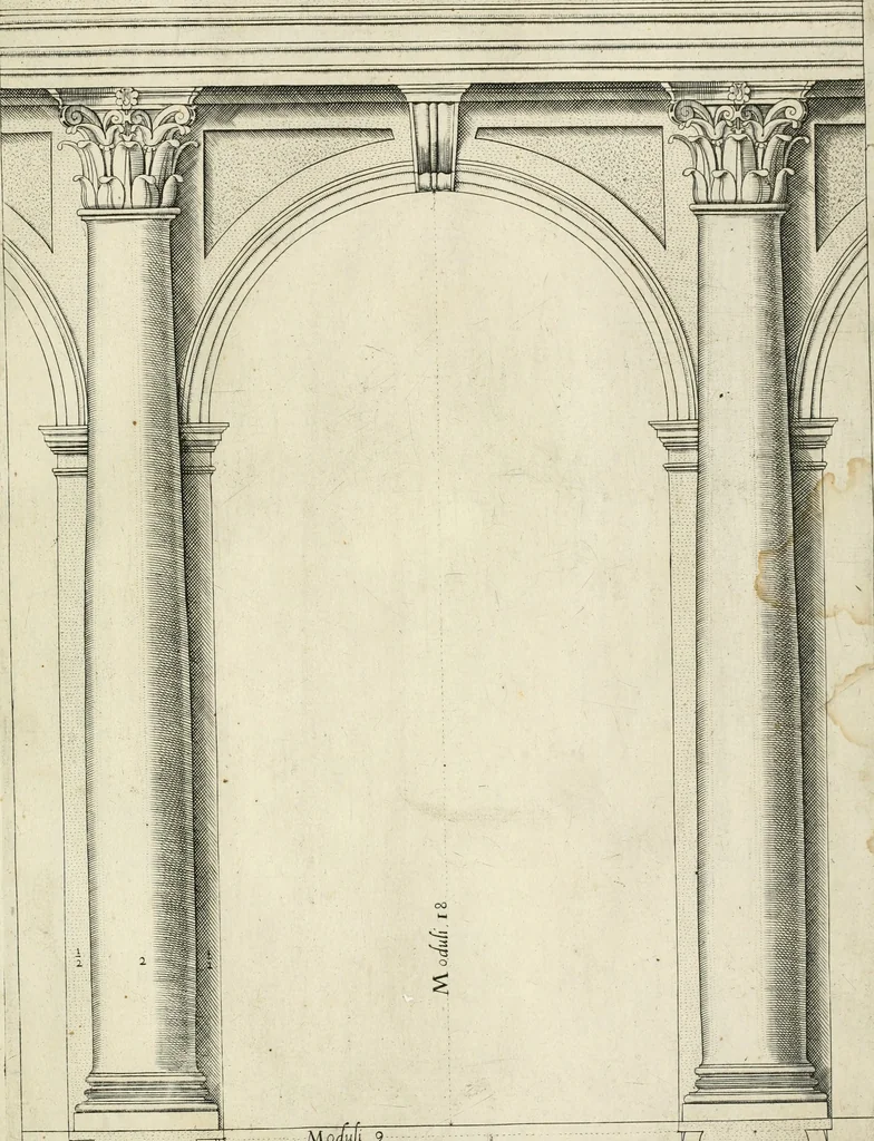 An illustration from Regola delli cinqve ordini d' architettvra, 1602, leaf 46