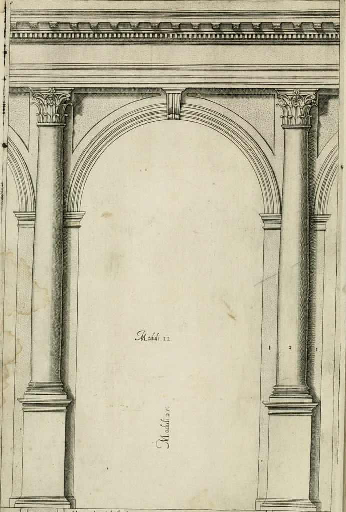 An illustration from Regola delli cinqve ordini d' architettvra, 1602, leaf 49