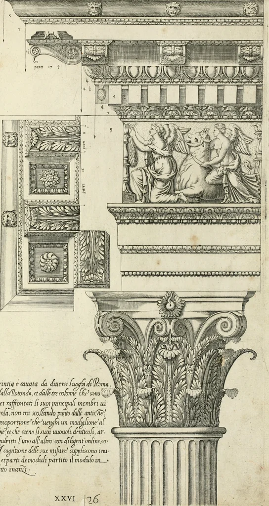 An illustration from Regola delli cinqve ordini d' architettvra, 1602, leaf 54