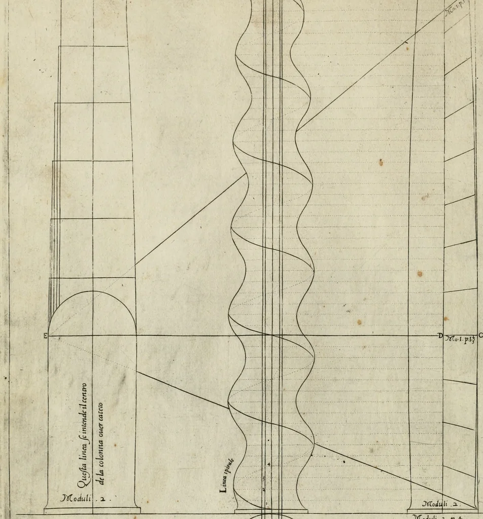 An illustration from Regola delli cinqve ordini d' architettvra, 1602, leaf 65