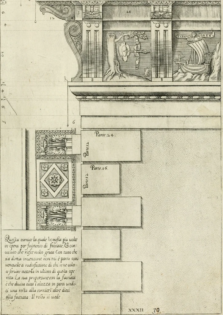 An illustration from Regola delli cinqve ordini d' architettvra, 1602, leaf 66