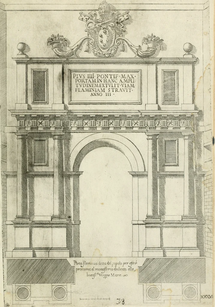 An illustration from Regola delli cinqve ordini d' architettvra, 1602, leaf 78