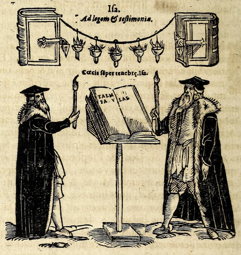 An illustration from Circulus horologI lunaris et solaris, hoc est, Breuissima synopsis, historica, typica et mystica : variis figuris & emblematis illustrata, repraesentans ex Vetere & Nouo Testamento continuam seriem praecipuarum ecclesiae & mundi mutationum, ceu horarum quarundam, praeteritarum, praesentium & secuturarum vlsque ad mundi consummationem, 1616, leaf 236