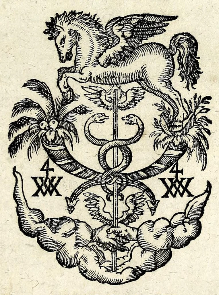 An illustration from Circulus horologI lunaris et solaris, hoc est, Breuissima synopsis, historica, typica et mystica : variis figuris & emblematis illustrata, repraesentans ex Vetere & Nouo Testamento continuam seriem praecipuarum ecclesiae & mundi mutationum, ceu horarum quarundam, praeteritarum, praesentium & secuturarum vlsque ad mundi consummationem, 1616, leaf 3