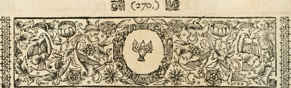 An illustration from Cistercium bis-tertium seu Historia elogialis, in qua sacerrimi ordinis cisterciensis anno Domini 1698 à sui origine sexies, seu bis-ter saecularis primordia, incrementa, praeclara gesta ... connexiones cum religiosis ordinibus, coenobiorum series per terras austriacas ., 1700, leaf 297