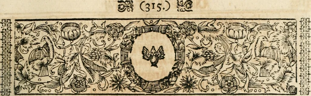 An illustration from Cistercium bis-tertium seu Historia elogialis, in qua sacerrimi ordinis cisterciensis anno Domini 1698 à sui origine sexies, seu bis-ter saecularis primordia, incrementa, praeclara gesta ... connexiones cum religiosis ordinibus, coenobiorum series per terras austriacas ., 1700, leaf 342