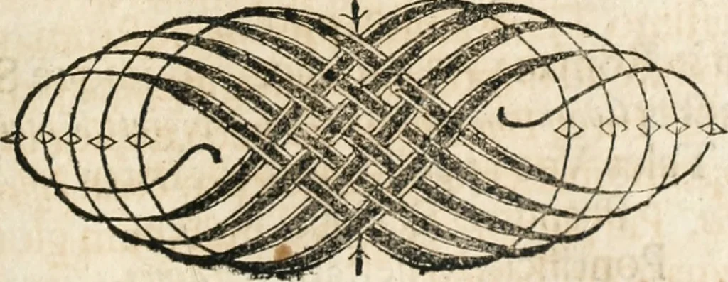 An illustration from Cistercium bis-tertium seu Historia elogialis, in qua sacerrimi ordinis cisterciensis anno Domini 1698 à sui origine sexies, seu bis-ter saecularis primordia, incrementa, praeclara gesta ... connexiones cum religiosis ordinibus, coenobiorum series per terras austriacas ., 1700, leaf 374