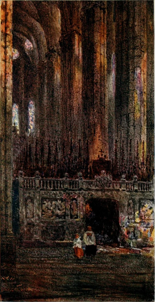An illustration from Cathedral cities of Spain, 1909, leaf 156