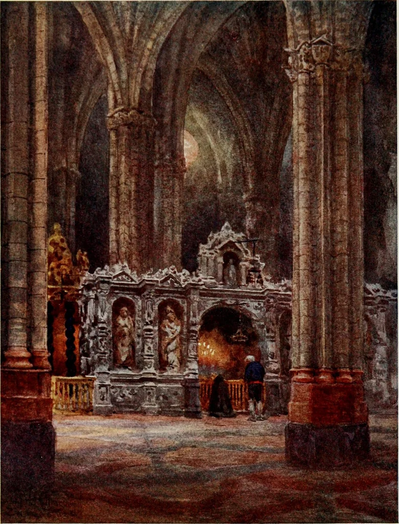 An illustration from Cathedral cities of Spain, 1909, leaf 254