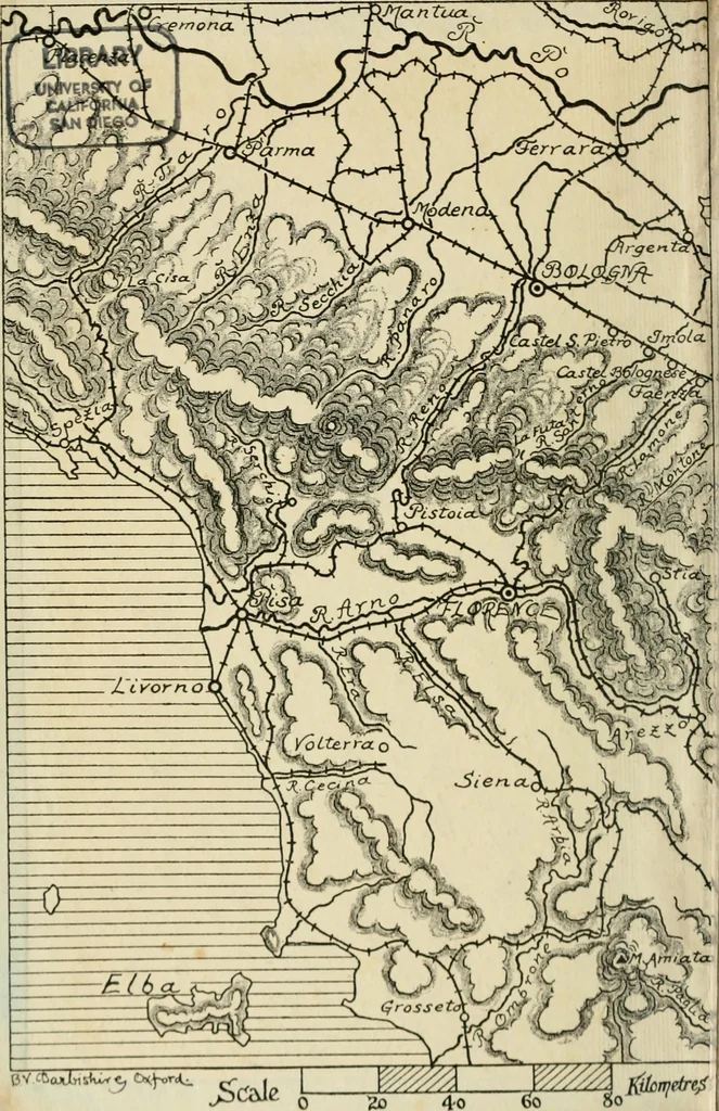 An illustration from The cities of Romagna and the Marches, 1913, leaf 1