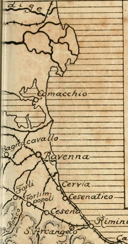 An illustration from The cities of Romagna and the Marches, 1913, leaf 2