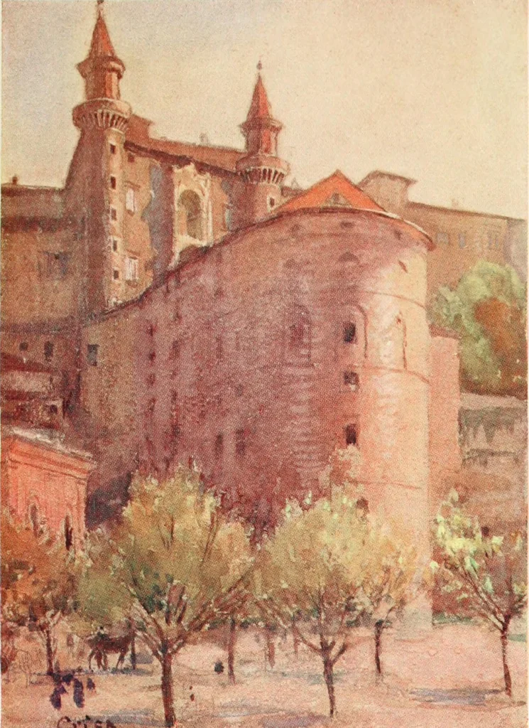 An illustration from The cities of Romagna and the Marches, 1913, leaf 352