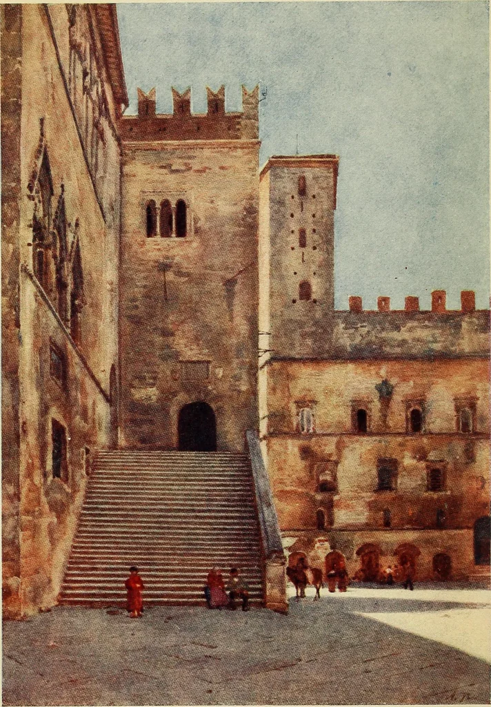 An illustration from The cities of Umbria, 1905, leaf 129