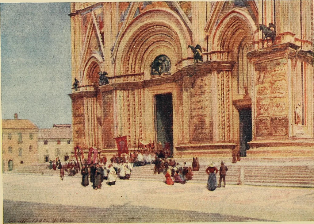 An illustration from The cities of Umbria, 1905, leaf 139