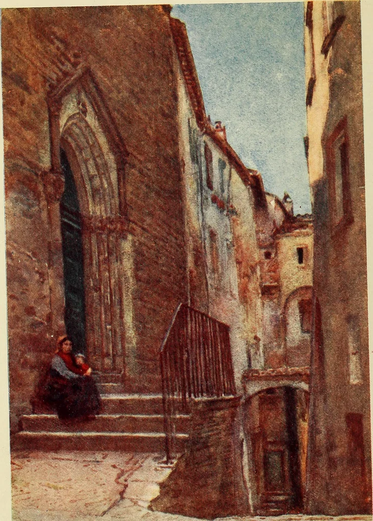 An illustration from The cities of Umbria, 1905, leaf 49
