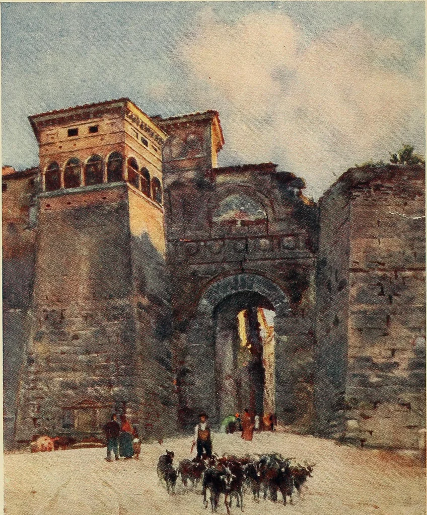 An illustration from The cities of Umbria, 1905, leaf 9