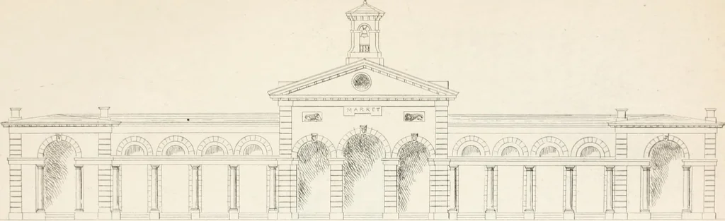 An illustration from City architecture; or, Designs for dwelling houses, stores, hotels, etc. In 20 plates. With descriptions and an essay on the principles of design, 1854, leaf 100
