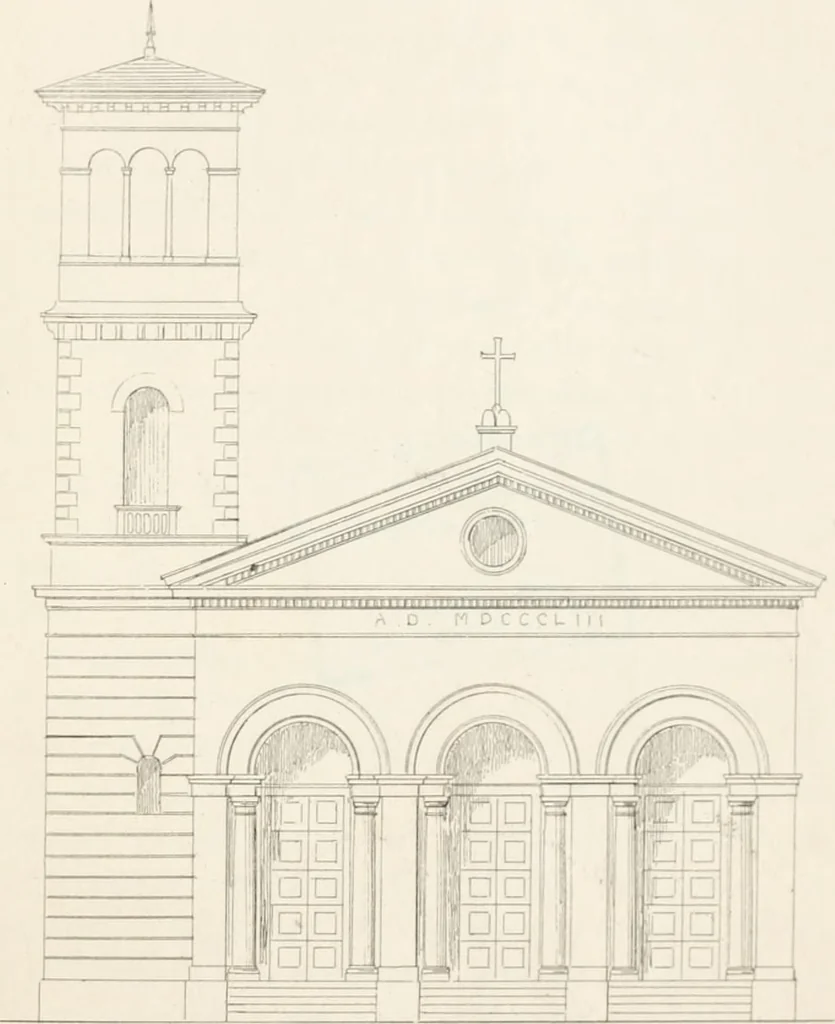 An illustration from City architecture; or, Designs for dwelling houses, stores, hotels, etc. In 20 plates. With descriptions and an essay on the principles of design, 1854, leaf 116