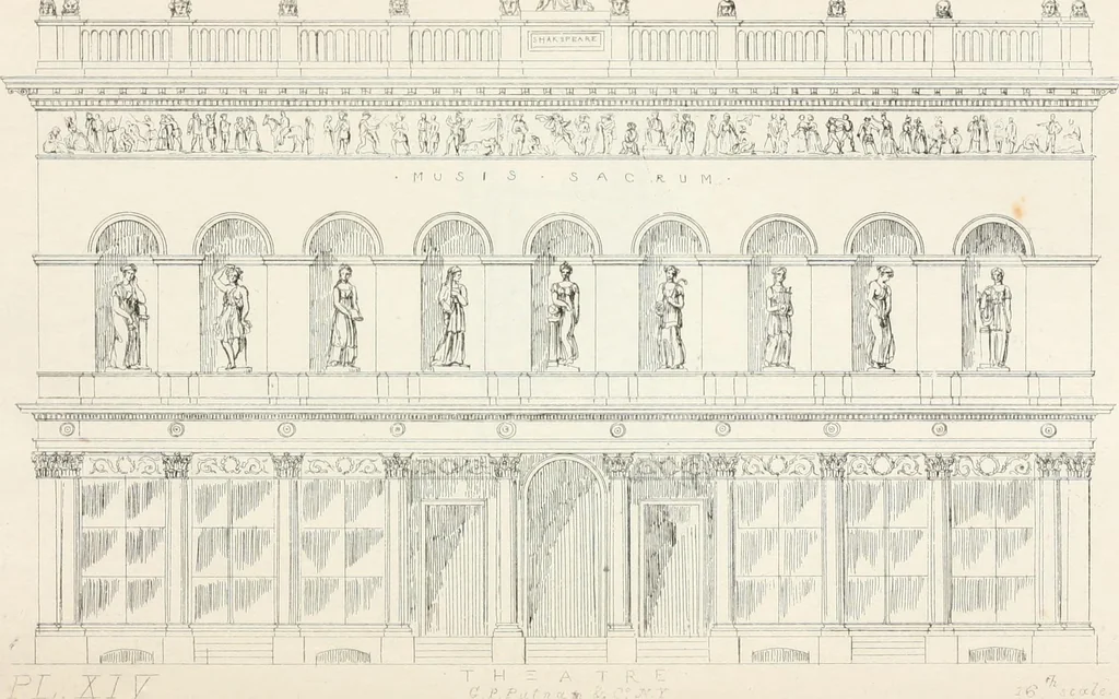 An illustration from City architecture; or, Designs for dwelling houses, stores, hotels, etc. In 20 plates. With descriptions and an essay on the principles of design, 1854, leaf 93