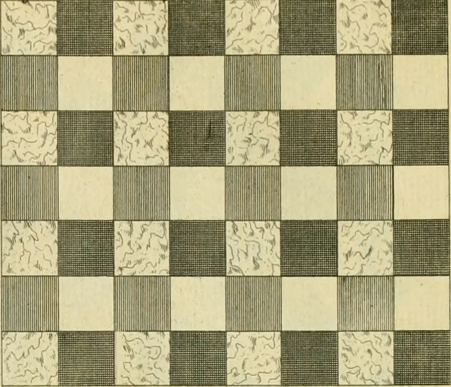 An illustration from The city and country builder's and workman's treasury of designs : or, The art of drawing and working the ornamental parts of architecture. Illustrated by upwards of four hundred grand designs, neatly engraved one hundred and eighty-fix Copper plates, for piers, gates, doors, windowns, niches, buffets, cisterns, chimney pieces, tabernacle frames, pavements, frets, gulochi's, pulpits, types, altar pieces, monuments, fonts, obelisques, pedestals, for sun-dials, busto's and stone tables, book-cafes, cielings and iron works ; proprortioned by Aliquot Pars ; with an appendix of fourteen plates of strusses for girders and beams, different sorts of rafters, and a variety of roofs, &c ; to which are prefix'd the five orders of columns, according to Andrea Palladio ; whose members are apportioned by Aliquot Pars, in a more easy manner, than has yet been done ; the whole interspersed with sure rules for working all the varieties of raking members in pediments, modilions, &c. the like, for the immediate use of workmen, never published before in any language, 1741, leaf 212