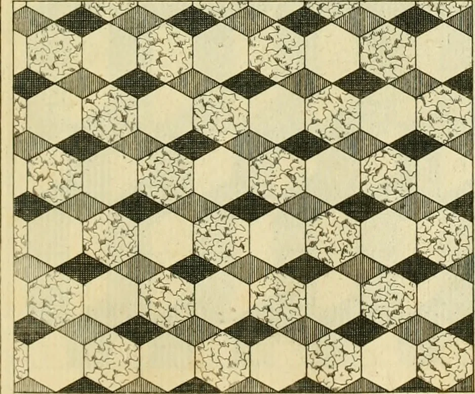 An illustration from The city and country builder's and workman's treasury of designs : or, The art of drawing and working the ornamental parts of architecture. Illustrated by upwards of four hundred grand designs, neatly engraved one hundred and eighty-fix Copper plates, for piers, gates, doors, windowns, niches, buffets, cisterns, chimney pieces, tabernacle frames, pavements, frets, gulochi's, pulpits, types, altar pieces, monuments, fonts, obelisques, pedestals, for sun-dials, busto's and stone tables, book-cafes, cielings and iron works ; proprortioned by Aliquot Pars ; with an appendix of fourteen plates of strusses for girders and beams, different sorts of rafters, and a variety of roofs, &c ; to which are prefix'd the five orders of columns, according to Andrea Palladio ; whose members are apportioned by Aliquot Pars, in a more easy manner, than has yet been done ; the whole interspersed with sure rules for working all the varieties of raking members in pediments, modilions, &c. the like, for the immediate use of workmen, never published before in any language, 1741, leaf 214