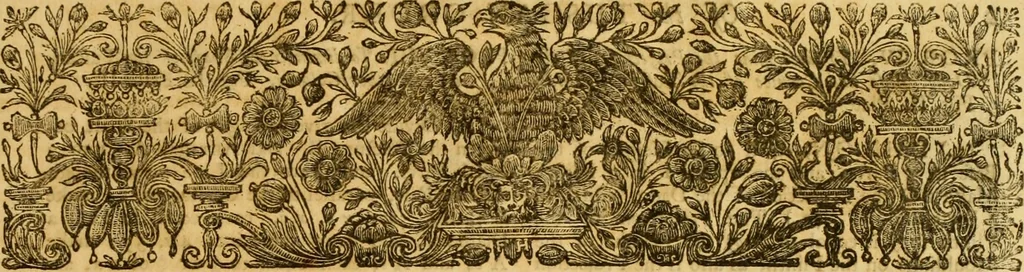 An illustration from The city and country builder's and workman's treasury of designs : or, The art of drawing and working the ornamental parts of architecture. Illustrated by upwards of four hundred grand designs, neatly engraved one hundred and eighty-fix Copper plates, for piers, gates, doors, windowns, niches, buffets, cisterns, chimney pieces, tabernacle frames, pavements, frets, gulochi's, pulpits, types, altar pieces, monuments, fonts, obelisques, pedestals, for sun-dials, busto's and stone tables, book-cafes, cielings and iron works ; proprortioned by Aliquot Pars ; with an appendix of fourteen plates of strusses for girders and beams, different sorts of rafters, and a variety of roofs, &c ; to which are prefix'd the five orders of columns, according to Andrea Palladio ; whose members are apportioned by Aliquot Pars, in a more easy manner, than has yet been done ; the whole interspersed with sure rules for working all the varieties of raking members in pediments, modilions, &c. the like, for the immediate use of workmen, never published before in any language, 1741, leaf 6
