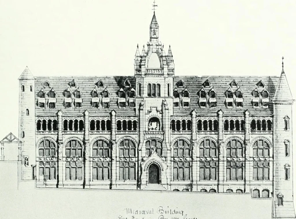 An illustration from City development, a study of parks, gardens, and culture-institutes; a report to the Carnegie Dunfermline trust, 1904, leaf 160