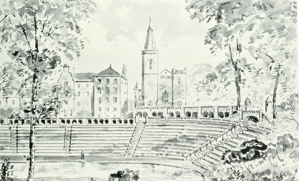 An illustration from City development, a study of parks, gardens, and culture-institutes; a report to the Carnegie Dunfermline trust, 1904, leaf 192