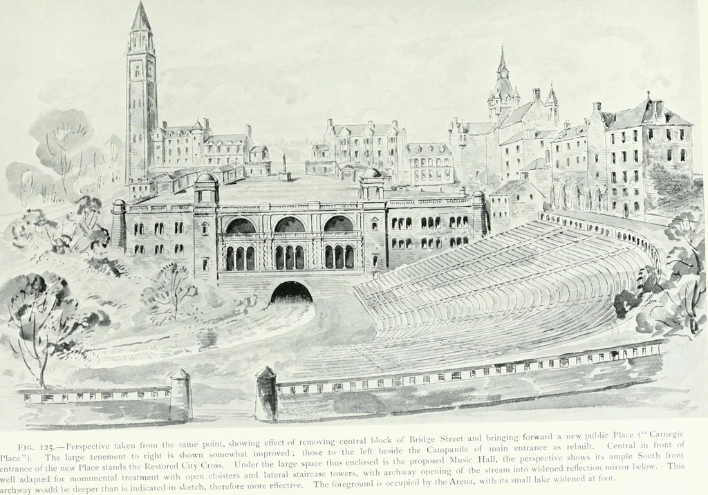 An illustration from City development, a study of parks, gardens, and culture-institutes; a report to the Carnegie Dunfermline trust, 1904, leaf 198