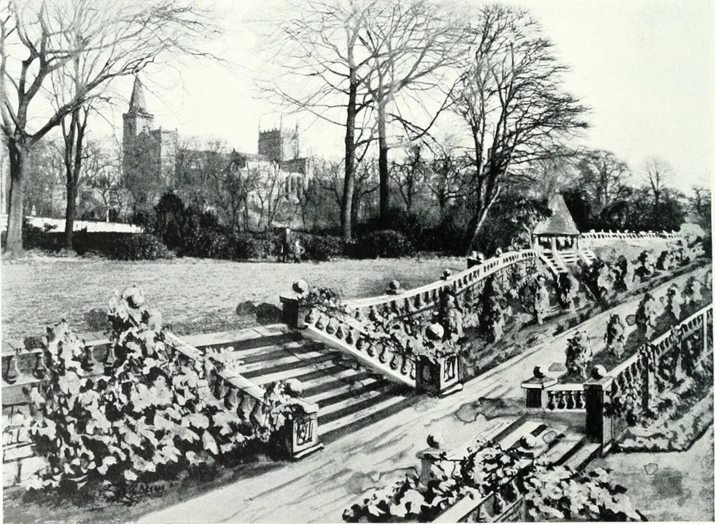 An illustration from City development, a study of parks, gardens, and culture-institutes; a report to the Carnegie Dunfermline trust, 1904, leaf 79