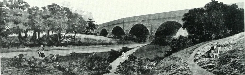 An illustration from City development, a study of parks, gardens, and culture-institutes; a report to the Carnegie Dunfermline trust, 1904, leaf 99