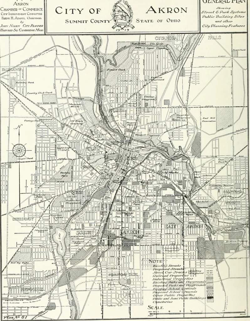 An illustration from City plan for Akron, prepared for Chamber of commerce, 1919, leaf 39