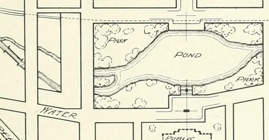 An illustration from City plan for Akron, prepared for Chamber of commerce, 1919, leaf 48