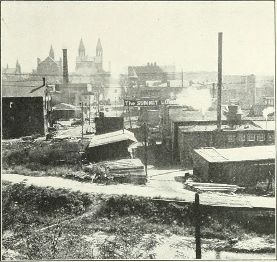 An illustration from City plan for Akron, prepared for Chamber of commerce, 1919, leaf 50