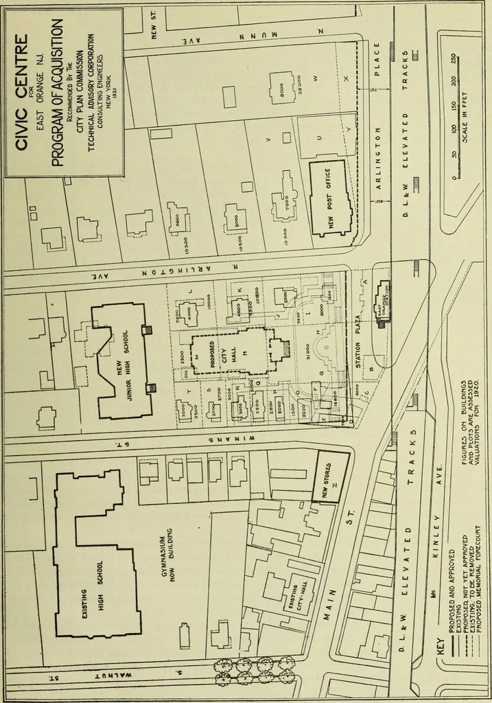 An illustration from City plan for East Orange, Essex county, New Jersey, 1922, leaf 76
