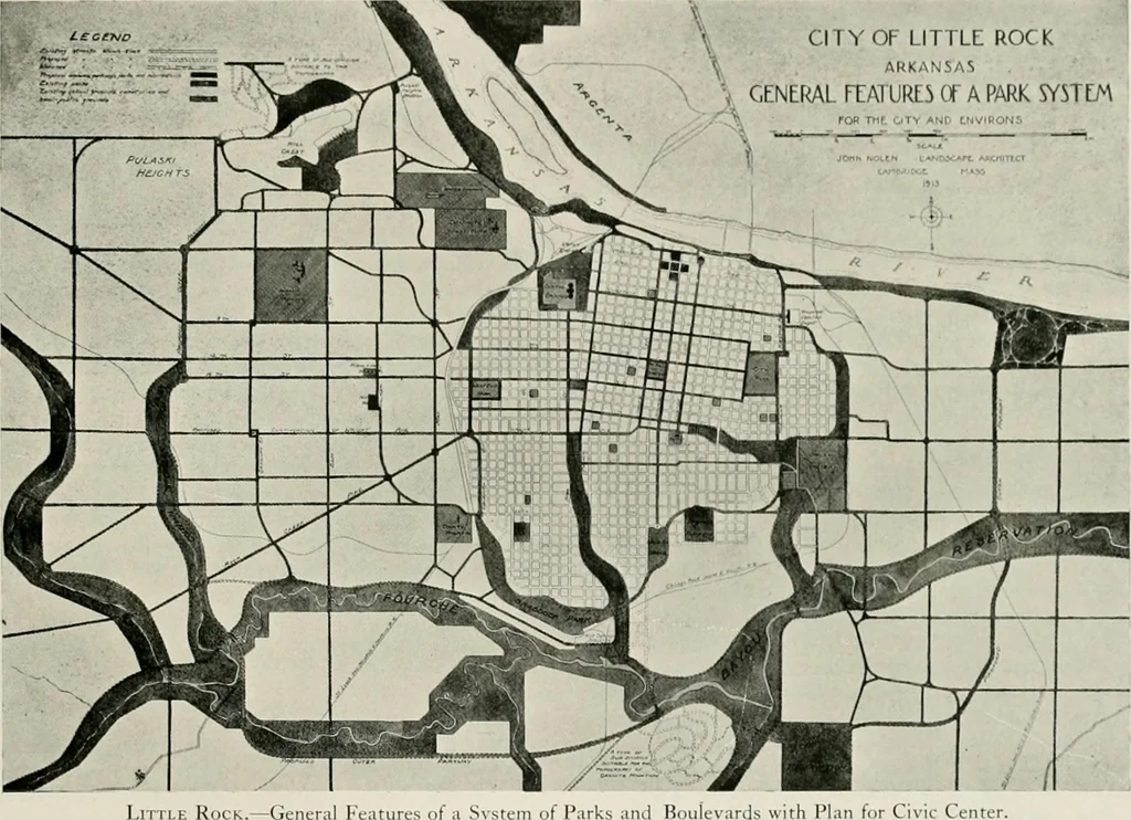 An illustration from City planning progress in the United States, 1917, 1917, leaf 100