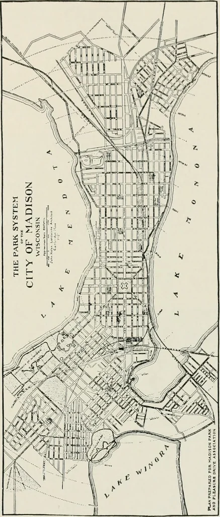 An illustration from City planning progress in the United States, 1917, 1917, leaf 104
