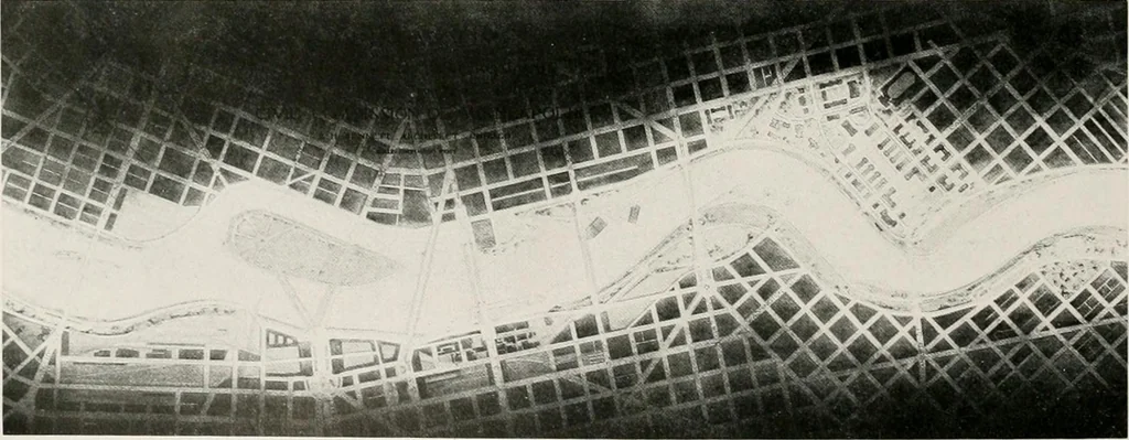 An illustration from City planning progress in the United States, 1917, 1917, leaf 113