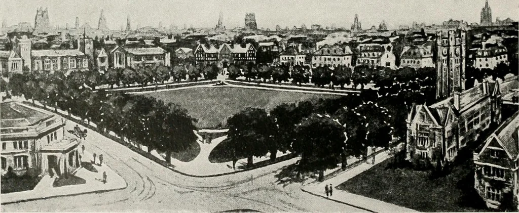 An illustration from City planning progress in the United States, 1917, 1917, leaf 115