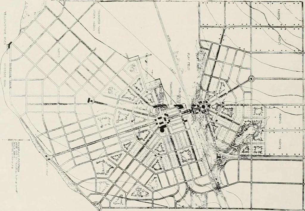 An illustration from City planning progress in the United States, 1917, 1917, leaf 117