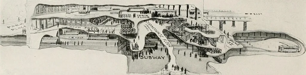 An illustration from City planning progress in the United States, 1917, 1917, leaf 121