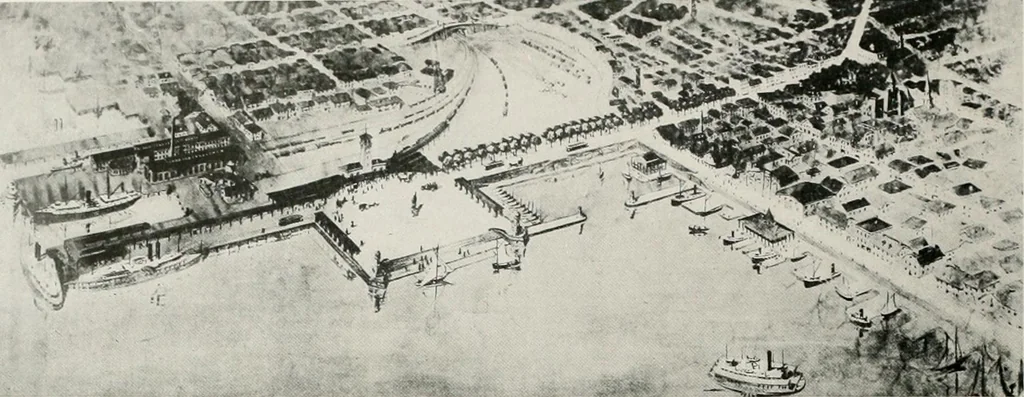 An illustration from City planning progress in the United States, 1917, 1917, leaf 129