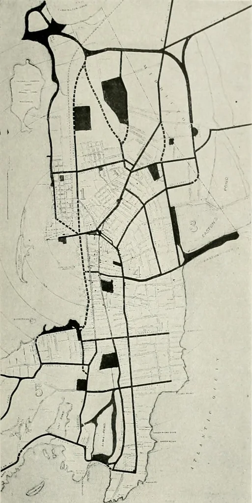 An illustration from City planning progress in the United States, 1917, 1917, leaf 130