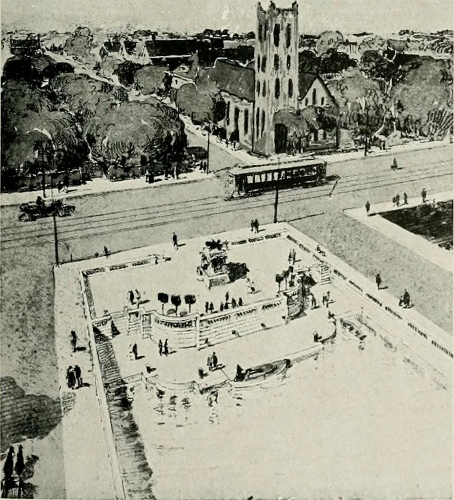 An illustration from City planning progress in the United States, 1917, 1917, leaf 138